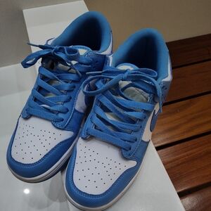Nike Dunks (REPS) blue & white worn size 7